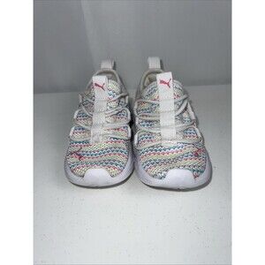PUMA Softride One4All Toddler Sneakers Size 6C Pink and White slip on shoes